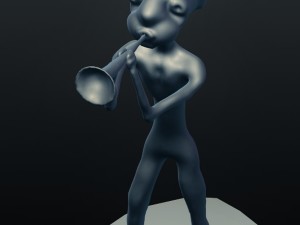 jazz clarinet player 3D Print Model