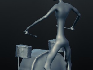 jazz drum player 3D Принт Модель