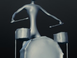 jazz drum player 3D Принт Модель