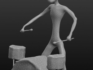 jazz drum player 3D Принт Модель