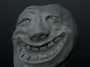 trollface 3D Принт Модель