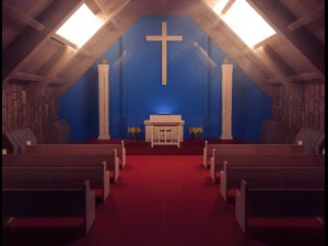 igreja Modelo 3D