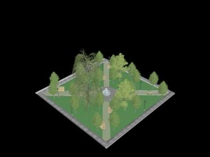 plaza 3D Model