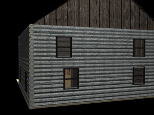 harvest log house 3D Model