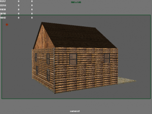 harvest log house 3D Model