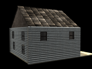 harvest log house 3D Model