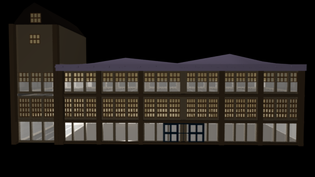 an empty mall building 3D Model .c4d .max .obj .3ds .fbx .stl .blend 