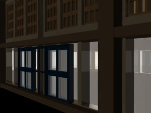 an empty mall building 3D Model
