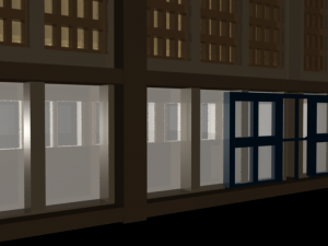 an empty mall building 3D Model