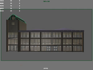 an empty mall building 3D Model