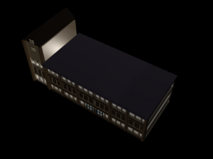 an empty mall building 3D Model