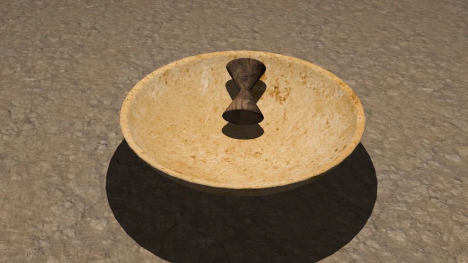 earthern ware bowl 3D Model .c4d .max .obj .3ds .fbx .stl .blend 