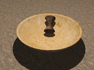 Sch&uuml;ssel aus Steingut 3D Modell