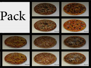 11 pizza pack hp Modelo 3D