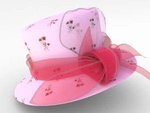 wedding fashion hat 3D Model