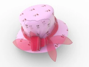 wedding fashion hat 3D Model