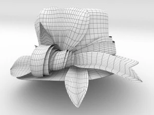 wedding fashion hat 3D Model