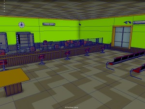 bank interior 3D Модель