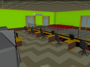 bank interior 3D Модель