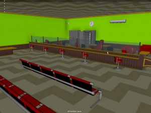 bank interior 3D Модель