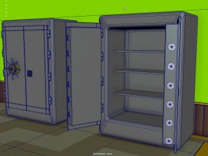 bank interior 3D Модель