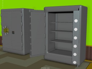 bank interior 3D Модель