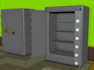 bank interior 3D Model