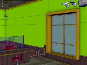 bank interior 3D Модель