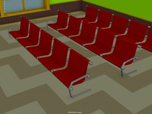bank interior 3D Модель