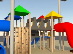 kids playground set 3D Model