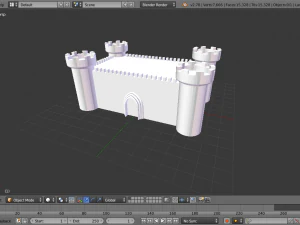 castle 3D Print Model