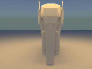 blank elephant model 3D मॉडल