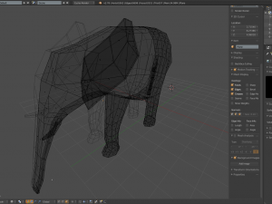 blank elephant model 3D मॉडल