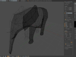 blank elephant model 3D Model