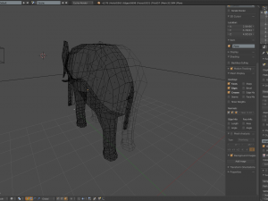 blank elephant model 3D मॉडल