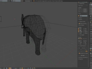 blank elephant model 3D Model