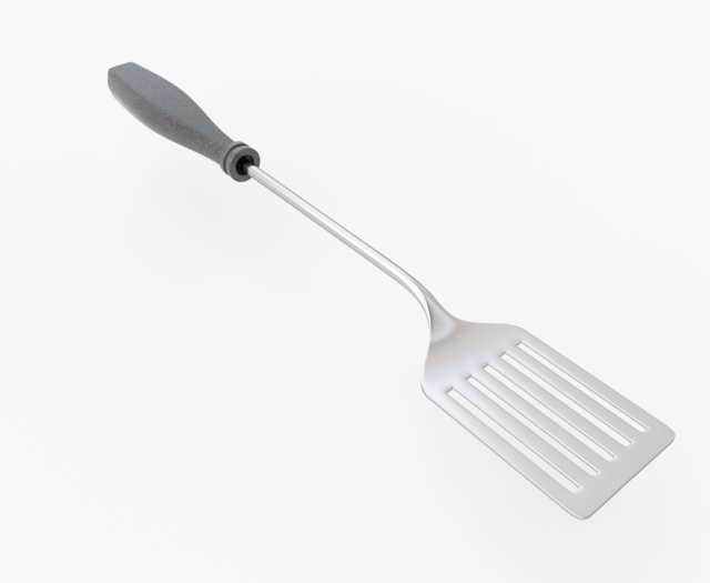 3d fry spoon Modello 3D .c4d .max .obj .3ds .fbx .stl .blend 