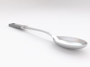shallow 3d cooking spoon 3D Модель