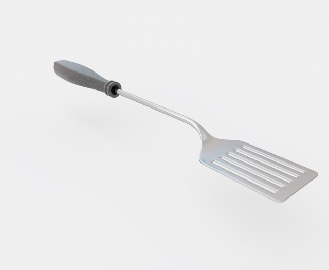 3d fry spoon 3D मॉडल .c4d .max .obj .3ds .fbx .stl .blend 
