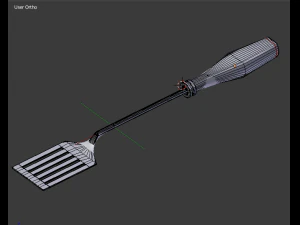 3d fry spoon 3D Model