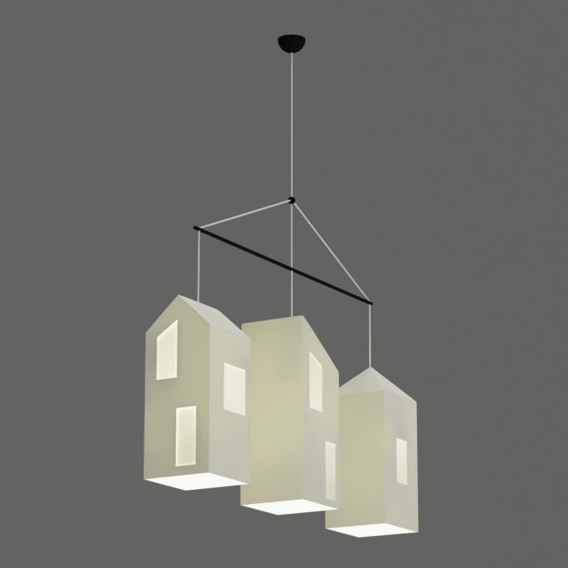 white pendant lamp Modelo 3D .c4d .max .obj .3ds .fbx .stl .blend 