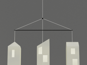 white pendant lamp Modelo 3D