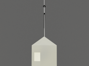 white pendant lamp Modelo 3D