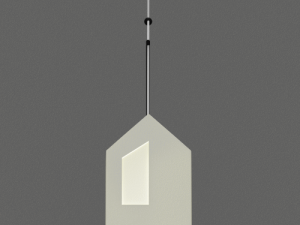 white pendant lamp Modelo 3D