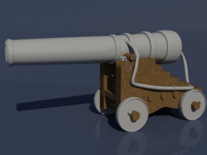 cannon 3D मॉडल