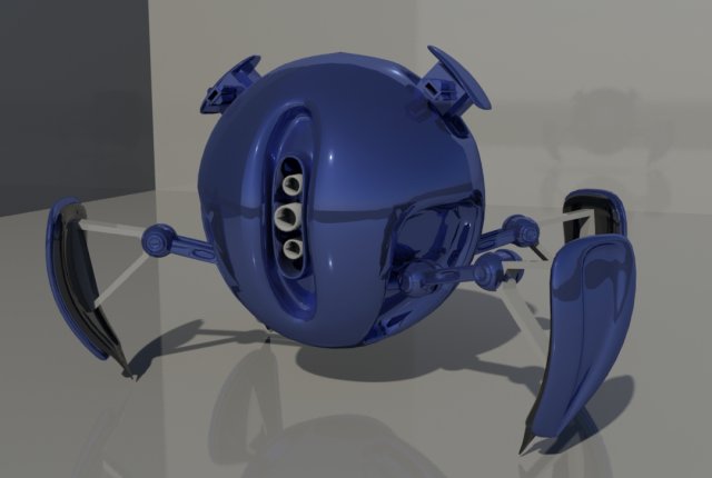 robot 3D-Modell .c4d .max .obj .3ds .fbx .stl .blend 