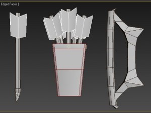 bow arrows arrow Modelo 3D