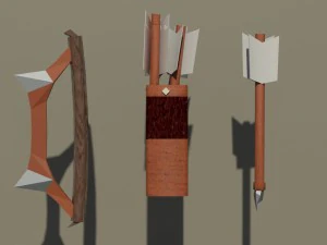 bow arrows arrow 3D Model