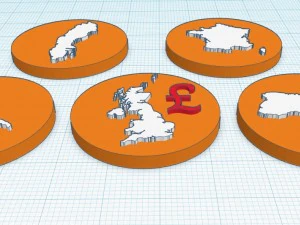 монети країн 3D Принт Модель