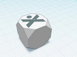 гра кістка з х 3D Принт Модель